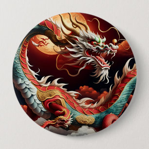 Chinese New Year Dragon 2024 But03 4 Inch Round Button