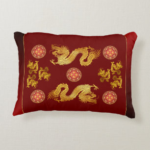 Chinese New Year Dragon 2024 decorated AP Accent Pillow