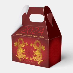 Chinese New Year Dragon 2024 Double Dragon GFB Favor Box