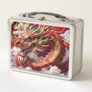 Chinese New Year Dragon 2024 Monogram LBox05 Metal Lunch Box