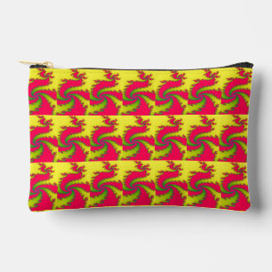 Chinese New Year Dragon Fractal Accessory Pouch