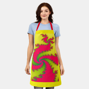 Chinese New Year Dragon Fractal Apron