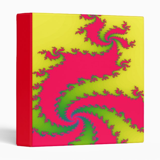 Chinese New Year Dragon Fractal Binder (Front/Spine)