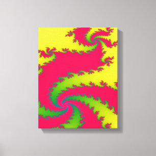Chinese New Year Dragon Fractal Canvas Print
