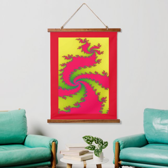 Chinese New Year Dragon Fractal Hanging Tapestry (Living Room)