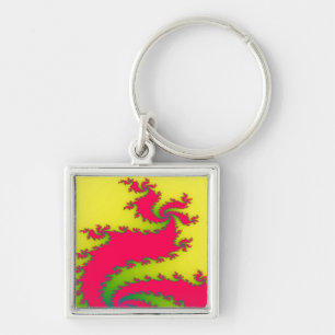 Chinese New Year Dragon Fractal Keychain