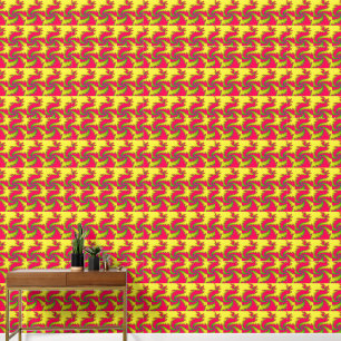 Chinese New Year Dragon Fractal Patterned Wallpaper