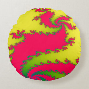 Chinese New Year Dragon Fractal Pillow