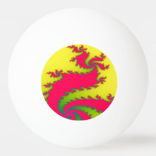 Chinese New Year Dragon Fractal Ping Pong Ball