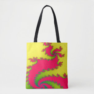 Chinese New Year Dragon Fractal Tote Bag