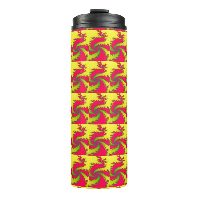 Chinese New Year Dragon Fractal Tumbler (Front)