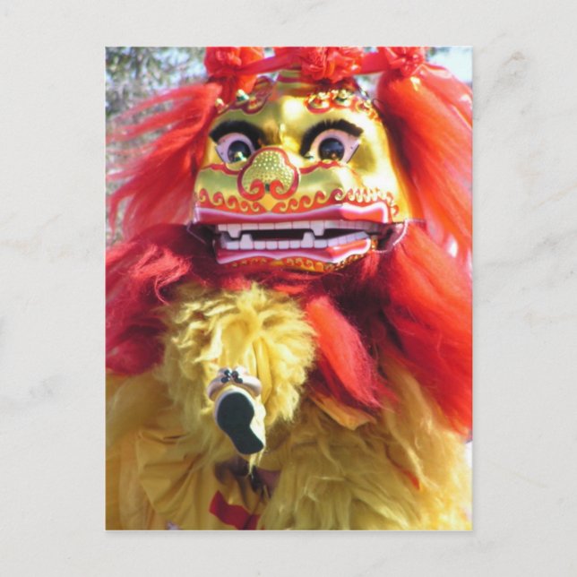 Chinese New Year Dragon Holiday Postcard (Front)
