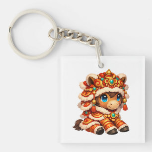 Chinese New Year Horse 2026 Zodiac Keychain