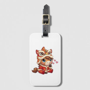 Chinese New Year Horse 2026 Zodiac Luggage Tag