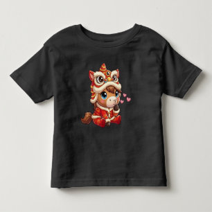 Chinese New Year Horse 2026 Zodiac Toddler T-shirt