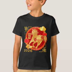 Chinese New Year Horse Tee,horse Funny 2026 Gift M T-Shirt