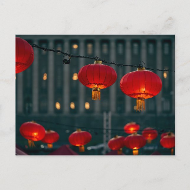 Chinese New Year lanterns postcard (Front)