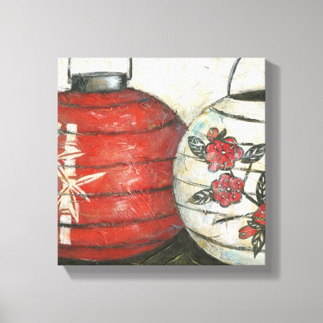 Chinese New Year Lanterns with Floral Print (Front)