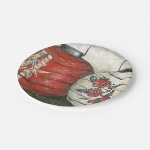 Chinese New Year Lanterns with Floral Print Paper Plate
