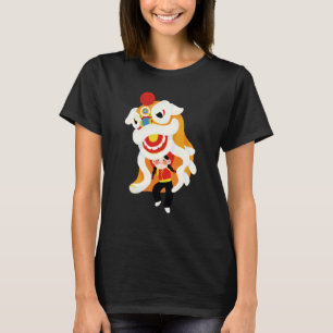 Chinese New Year Lion Dragon Traditional Dance Col T-Shirt