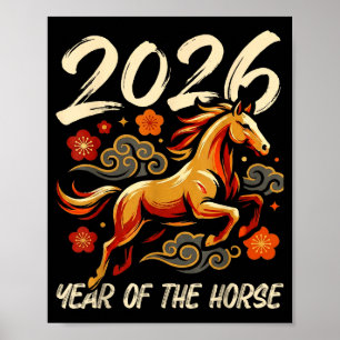 Chinese New Year Lunar Year Of The Horse 2026 Poster