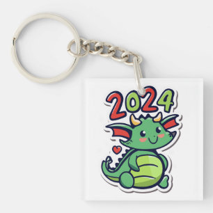 Chinese New Year Of The Dragon Keychain