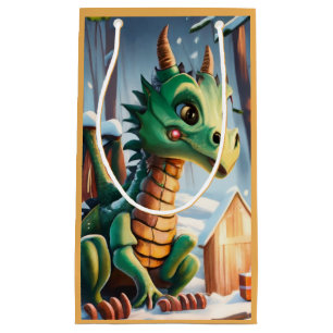 Chinese New Year Of The Dragon Sandstone Coaster Small Gift Bag