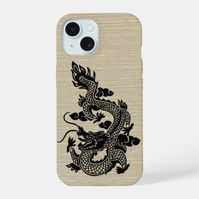 Chinese New Year of the Dragon Zodiac Birthday iP iPhone 15 Case (Back)