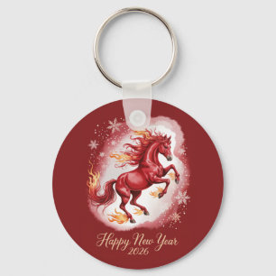 Chinese New year of the Horse 2026 Keychain