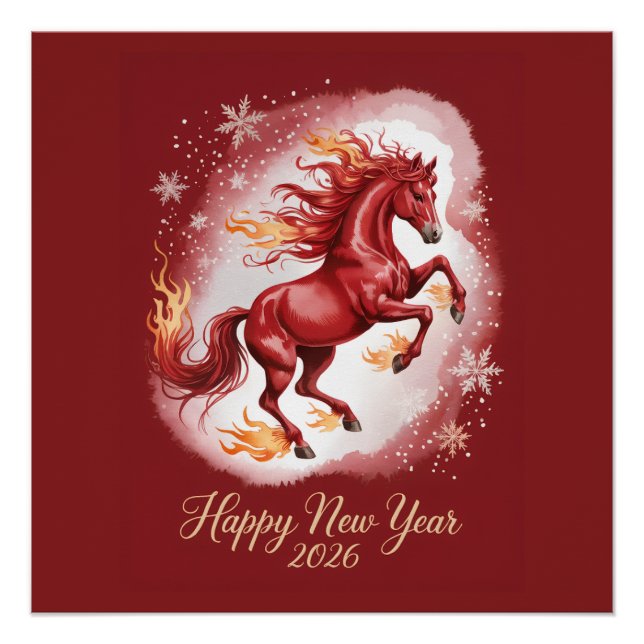 Chinese New year of the Horse 2026 Poster (Front)
