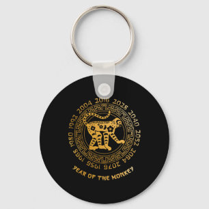 Chinese New Year Of The Monkey Chinese Zodiac Year Keychain