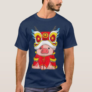 Chinese New Year Of The Pig 2031Zodiac Sign Kids T-Shirt