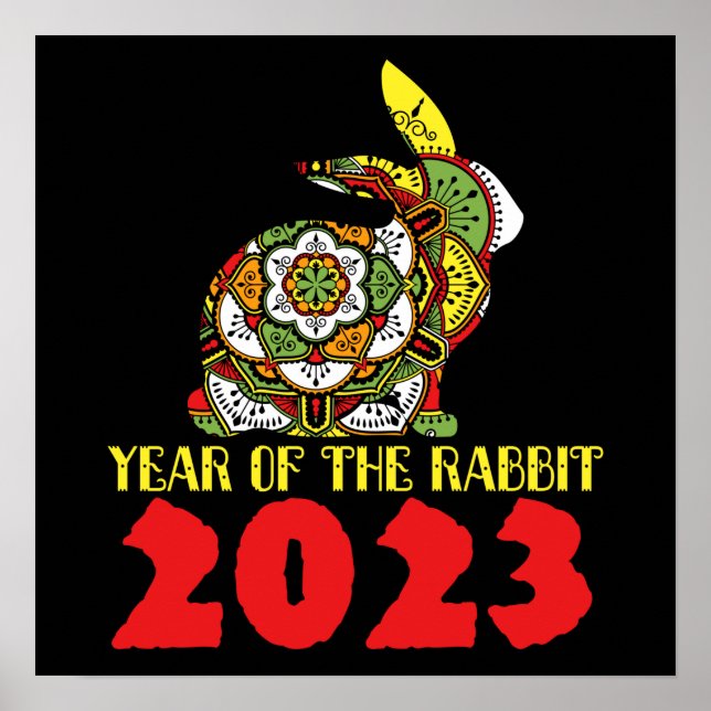 Chinese New Year of the Rabbit 2023 Poster (Front)