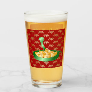 Chinese New Year of the Snake 2025 Fortune Money Glass