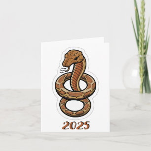 Chinese New Year Of The Snake 2025 Note Card