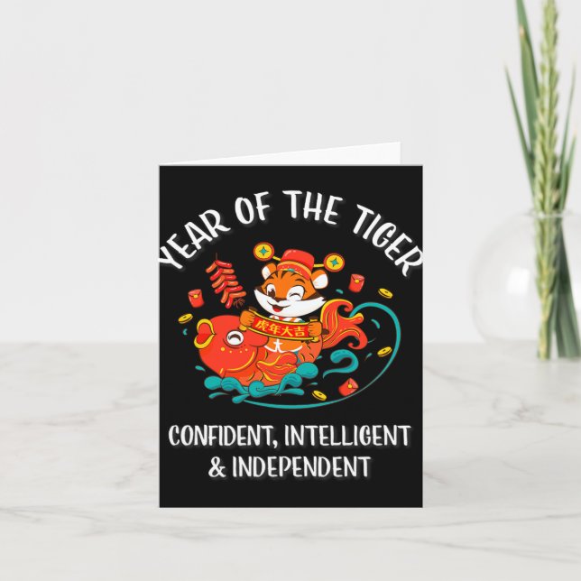 Chinese New Year Of The Tiger 2022  Card (Front)