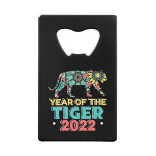 Chinese New Year of the Tiger 2022 - Mandala Credit Card Bottle Opener
