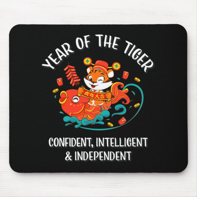 Chinese New Year Of The Tiger 2022  Mouse Pad (Front)