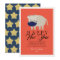 Chinese New Year Ox Mask 2021 Red Holiday Card