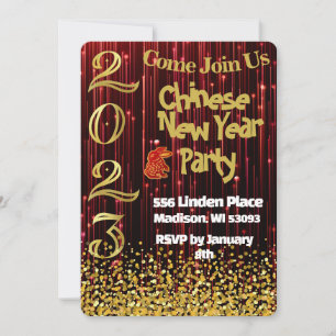Chinese New Year Party Invitation