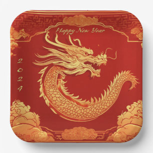Chinese New Year Party Paper Plate