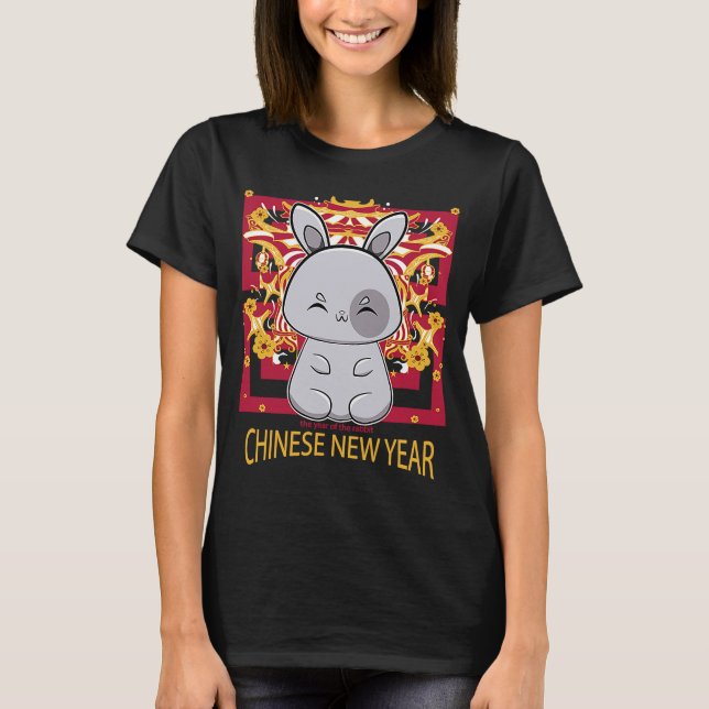 Chinese New Year Rabbit  1 T-Shirt (Front)