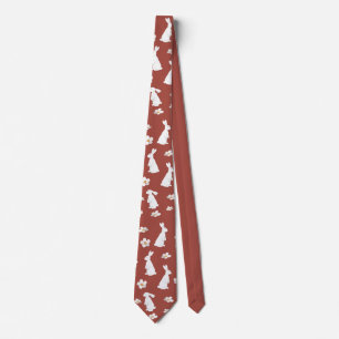 Chinese New Year Rabbit Pattern Tie