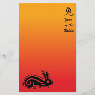 chinese new year rabbit stationary stationery