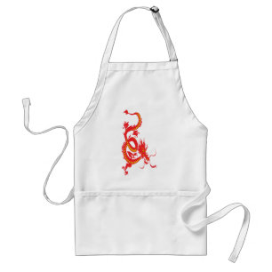 Chinese New Year Red Dragon Standard Apron