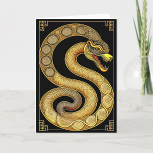 Chinese New Year Snake Greeting Card