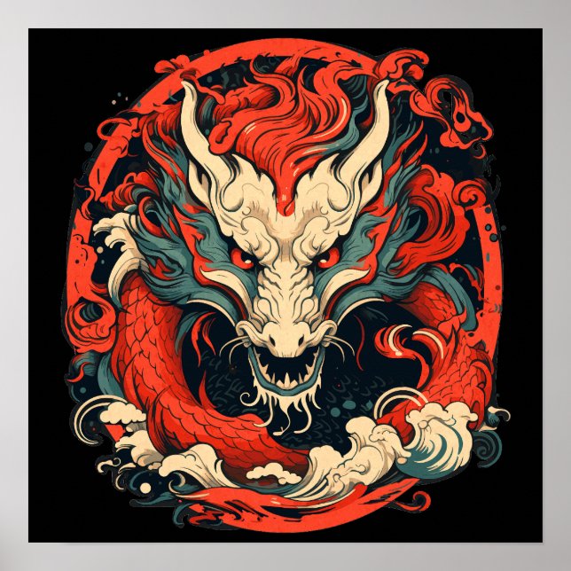 Chinese New Year Year Dragon Zodiac Sign (Front)