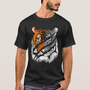 Chinese New Year Zodiac Black and White Tiger T-Shirt