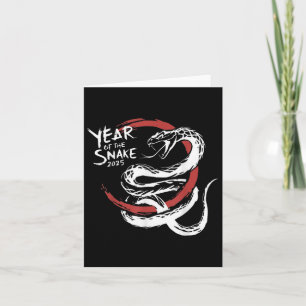 Chinese New Year Zodiac Sign 2025 Year Of The Snak Card
