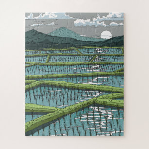 Chinese Paddy Field Jigsaw Puzzle